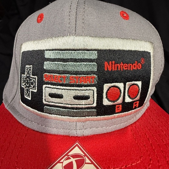 Nintendo Gray and Red Orginal Snapback Hat - Picture 3 of 14